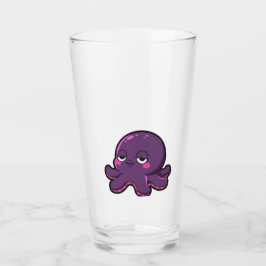 Schläfriger Lustiger Oktopus Glas