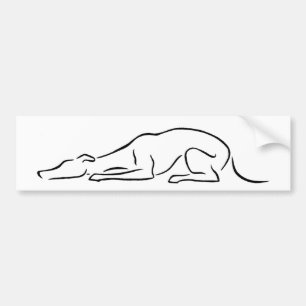 Schläfriger Sphinxing Windhund Autoaufkleber