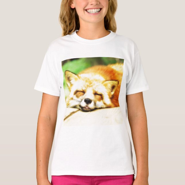 Schläfriger träumerischer Fox T-Shirt (Vorderseite)