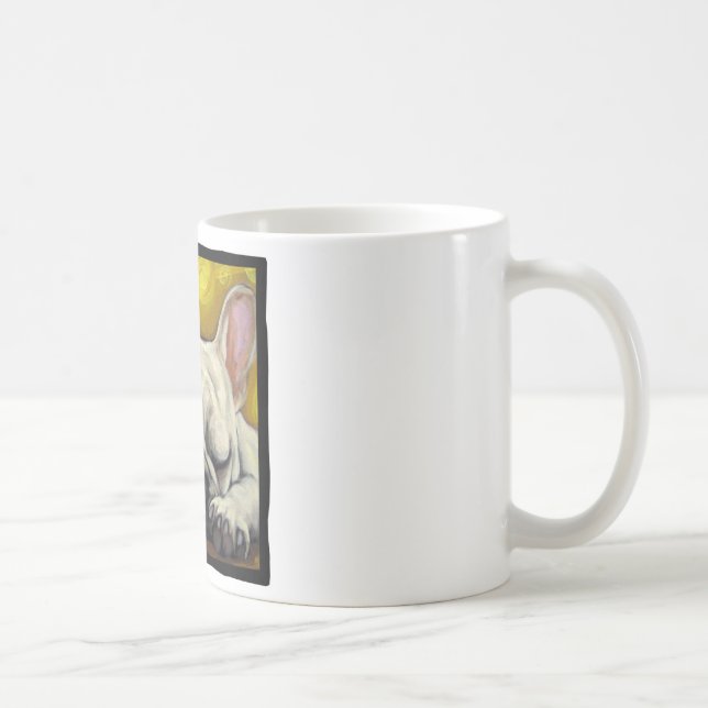 Schläfriges Frenchie Kaffeetasse (Rechts)