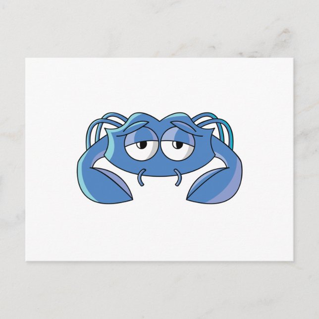 Schläfrigkrabbe Postkarte (Vorderseite)