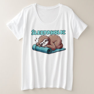 Schlafsaal auf Yoga matt Große Größe T-Shirt