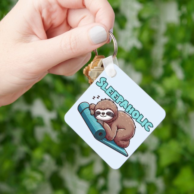 Schlafsaal auf Yoga matt Schlüsselanhänger (Hand)