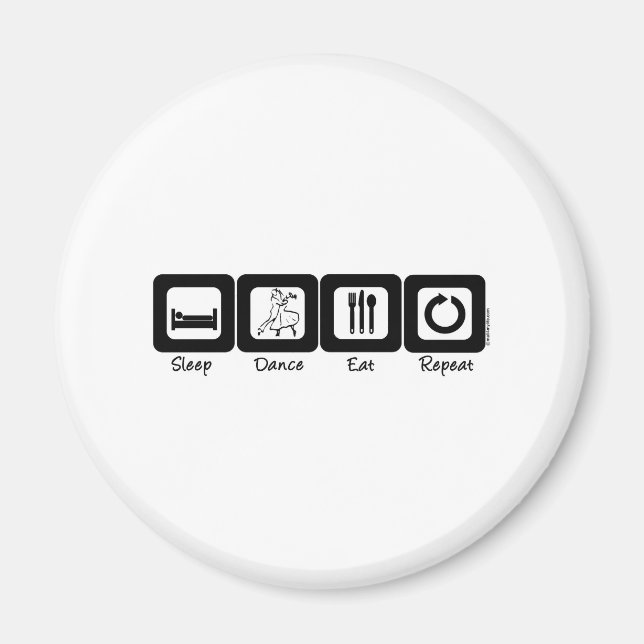 Schlafsaal essen Wiederholung Magnet (Vorne)