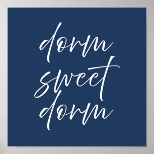 Schlafsaal Sweet Schlafsaal Navy Poster   Vornehme