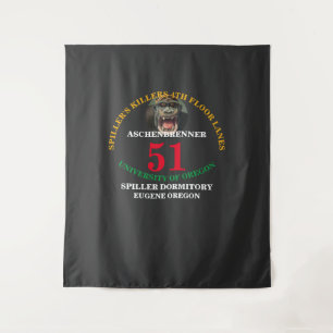 SCHLAFSAAL UNIVERSITÄT VON OREGON Team JERSEY Wandteppich