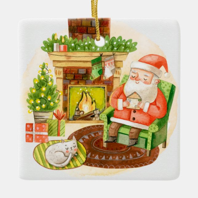 SchlafSanta Keramikornament (Vorderseite)