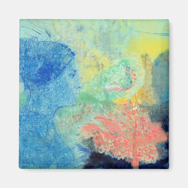 Schlafschattierungen (pastellfarben auf Papier) Magnet (Vorne)