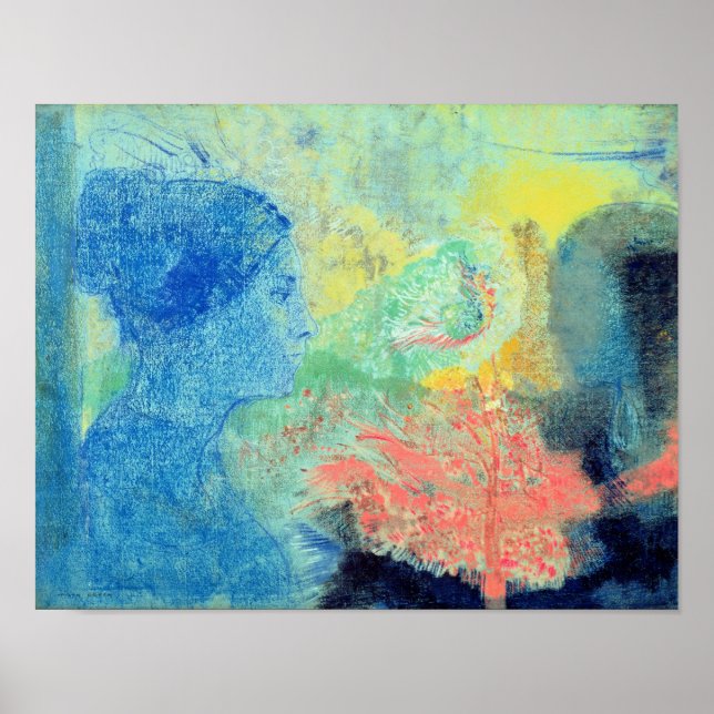 Schlafschattierungen (pastellfarben auf Papier) Poster (Vorne)