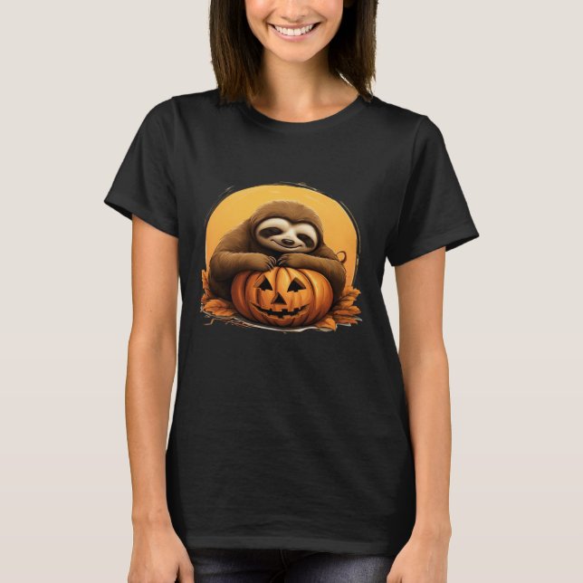 Schlafsessel und Halloween Pumpkin Classic T-Shi T-Shirt (Vorderseite)