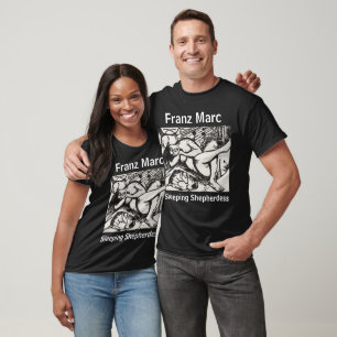 Schlafshepherdess Franz Marc Black T-Shirt