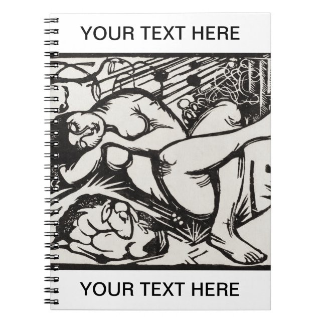 Schlafshepherdess Franz Marc Personalisiert Notec Notizblock (Vorderseite)