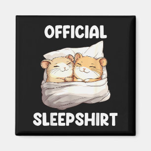 Schlafshirt Schlaf Hamster Tierliebhaber Pyjama Magnet