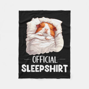 Schlafshirt Schlaf Meerschweinchen G Tierliebhaber Fleecedecke