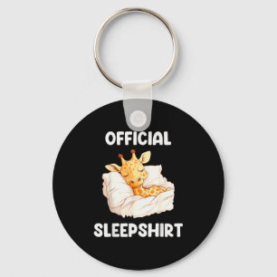 Schlafshirt Schlafende Giraffe Tierliebhaber Pyjam Schlüsselanhänger