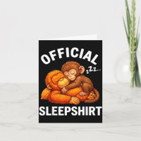 Schlafshirt Tier süß Punch-Affe Plüsch umarmend