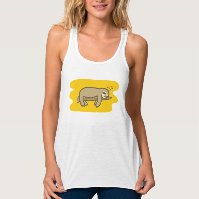 Schlafsloge Frauen-Singlet Tank Top (Vorderseite)