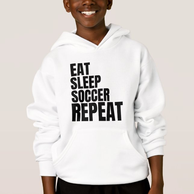 Schlafsoccer wiederholen hoodie (Vorderseite)