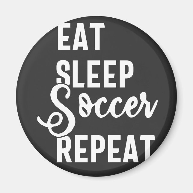 Schlafsoccer wiederholen magnet (Vorne)