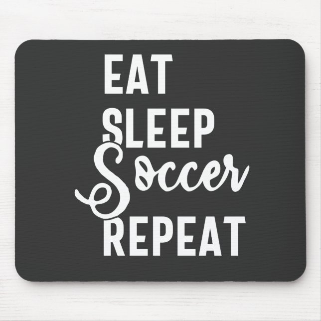 Schlafsoccer wiederholen mousepad (Vorne)