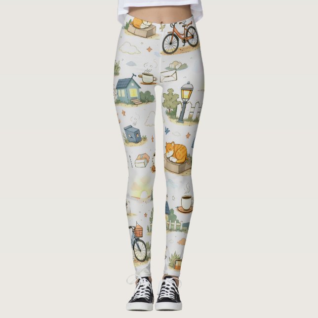 Schlafstädtchen-Leggings Leggings (Vorderseite)