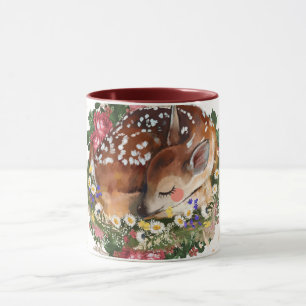 Schlaftier, braune Tiergrafie Tasse
