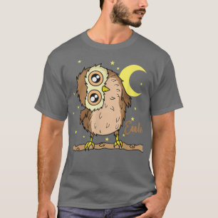 Schlaftyp Nachtaktiver Mond mit Sternen T-Shirt