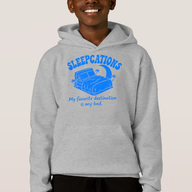 SchlafUrlaub Hoodie (Vorderseite)