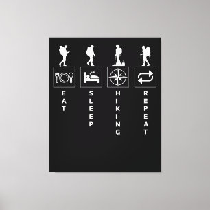 Schlafwanderung wiederholen leinwanddruck