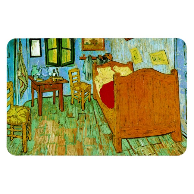 Schlafzimmer in Arles (F484)Van Gogh Fine Art Magnet (Horizontal)