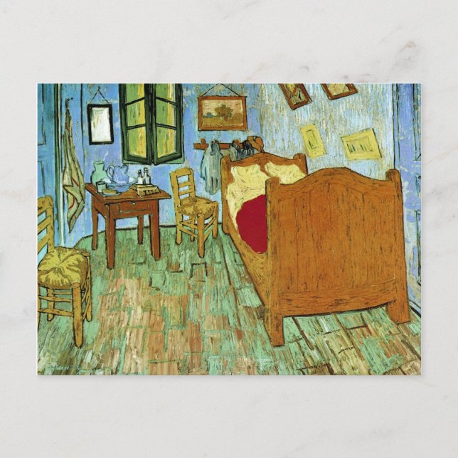Schlafzimmer in Arles (F484) Van Gogh Fine Art Postkarte (Vorderseite)