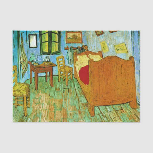 Schlafzimmer in Arles (F484) Van Gogh Fine Art Seidenpapier (Vorderseite)