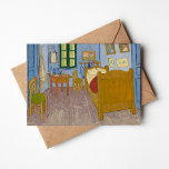 Schlafzimmer in Arles | Vincent van Gogh Karte<br><div class="desc">Schlafzimmer in Arles (1889) von Vincent van Gogh ist eine faszinierende Darstellung des einfachen Schlafzimmers des Künstlers in seinem Haus in Arles, Frankreich. Das Gemälde zeichnet sich durch fette, ausdrucksstarke Farben und verzerrte Perspektiven aus, die die emotionale Intimität des Raumes unterstreichen. Die Möbel und die Dekoration - wie z.B. das...</div>