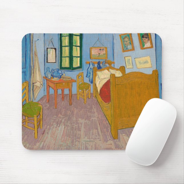 Schlafzimmer in Arles | Vincent Van Gogh Mousepad (Mit Mouse)