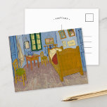 Schlafzimmer in Arles | Vincent van Gogh Postkarte<br><div class="desc">Schlafzimmer in Arles (1889) von Vincent van Gogh ist eine faszinierende Darstellung des einfachen Schlafzimmers des Künstlers in seinem Haus in Arles, Frankreich. Das Gemälde zeichnet sich durch fette, ausdrucksstarke Farben und verzerrte Perspektiven aus, die die emotionale Intimität des Raumes unterstreichen. Die Möbel und die Dekoration - wie z.B. das...</div>