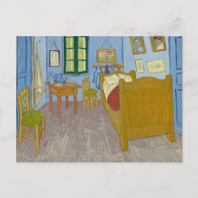 Schlafzimmer in Arles, Vincent Van Gogh Postkarte (Vorderseite)