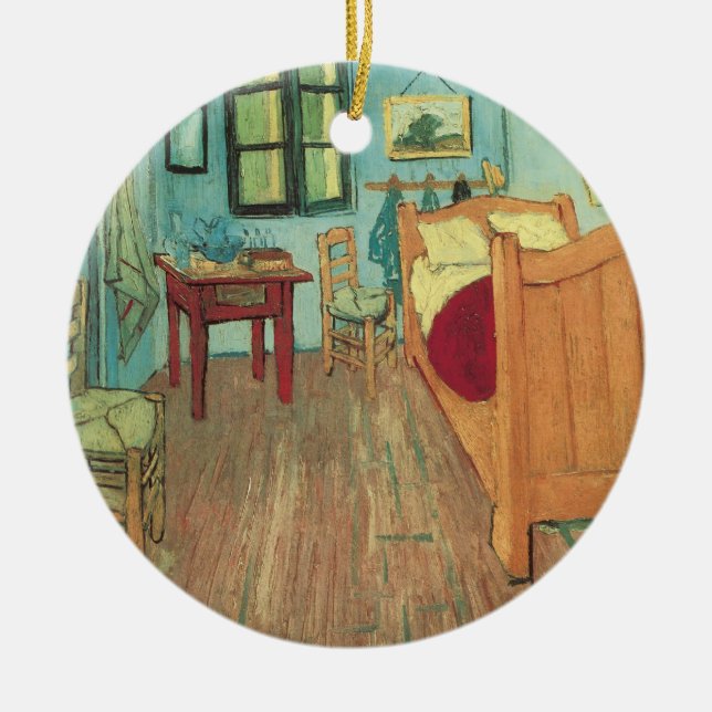 Schlafzimmer in Arles von Vincent van Gogh Keramik Ornament (Vorne)
