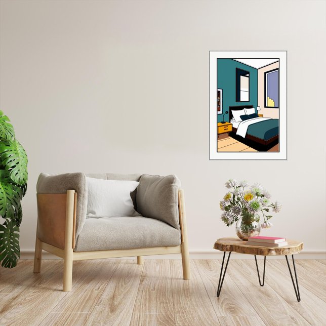 Schlafzimmer - Leinwand Printing Poster (Von Creator hochgeladen)