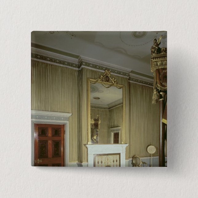 Schlafzimmer mit Kamin entwarf durch Adam, c.1776 Button (Vorderseite)