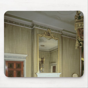 Schlafzimmer mit Kamin entwarf durch Adam, c.1776 Mousepad
