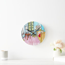 Schlafzimmer Runde Wanduhr