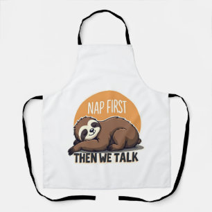 Schlafzitat Sloth Vintage Süßes Faules Tier Shirt Schürze