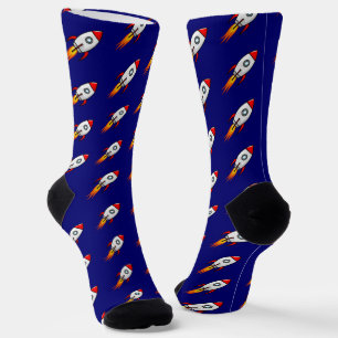Schlag ab! Raketenschiff Socken
