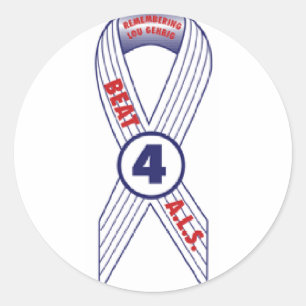 Schlag ALS Runder Aufkleber