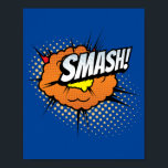 Schlag! Auswirkungen des dynamischen Pop Art Comic Poster<br><div class="desc">Entfesseln Sie mit diesem "Smash!" Pop Kunstdesign eine kraftvolle Kraft in Ihrem Raum. Inspiriert durch die dramatischen und intensiven Momente klassischer Comic-Bücher,  erweckt dieses lebendige Stück die Energie und den Einfluss eines schlagenden Schusses und macht es zu einer kühlen und beeindruckenden Ergänzung zu jedem Raum.</div>