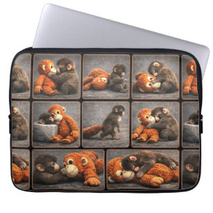 Schlag Baby Affe Laptopschutzhülle