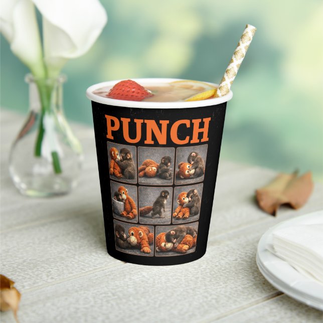 Schlag Baby Affe Pappbecher (In Situ)