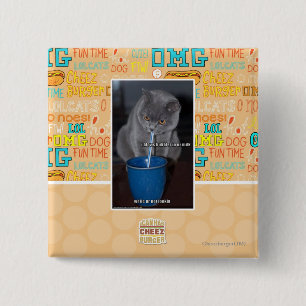 Schlag-Blasen in ur Milch Button