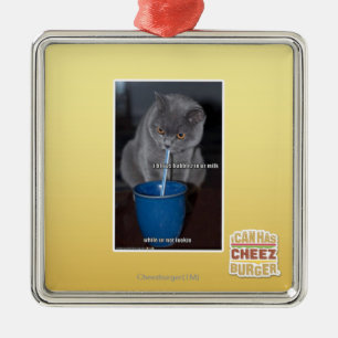 Schlag-Blasen in ur Milch Ornament Aus Metall