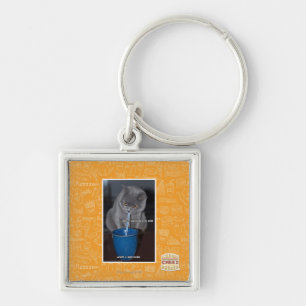 Schlag-Blasen in ur Milch Schlüsselanhänger